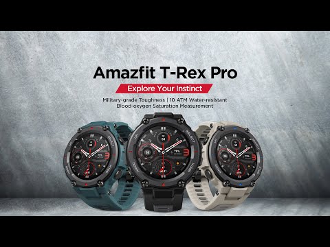 Introducing the Amazfit T-Rex Pro Smartwatch with rugged build