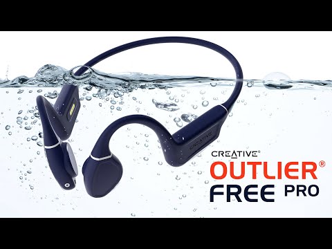 Creative Outlier Free Pro - Wireless Bone Conduction Headphones with Bluetooth 5.3 &amp; IPX8 Waterproof